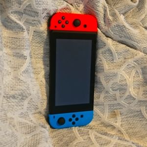 Nintendo Switch with games shown